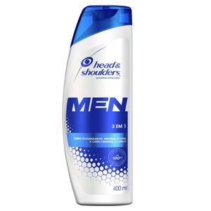 Shampoo Head e Shoulders Anticaspa 3 em 1 Men 400mL